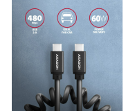 Axagon Kabel BUCM-CM10TB TWISTER USB-C 0.6 m - 1485426 - zdjęcie 6